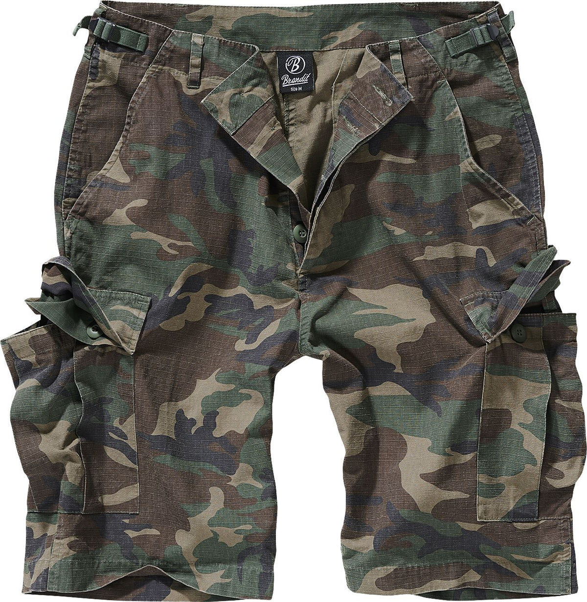 Short  de Brandit - Short BDU Ripstop - S à 7XL - pour Homme - camouflage forêt - Brandit