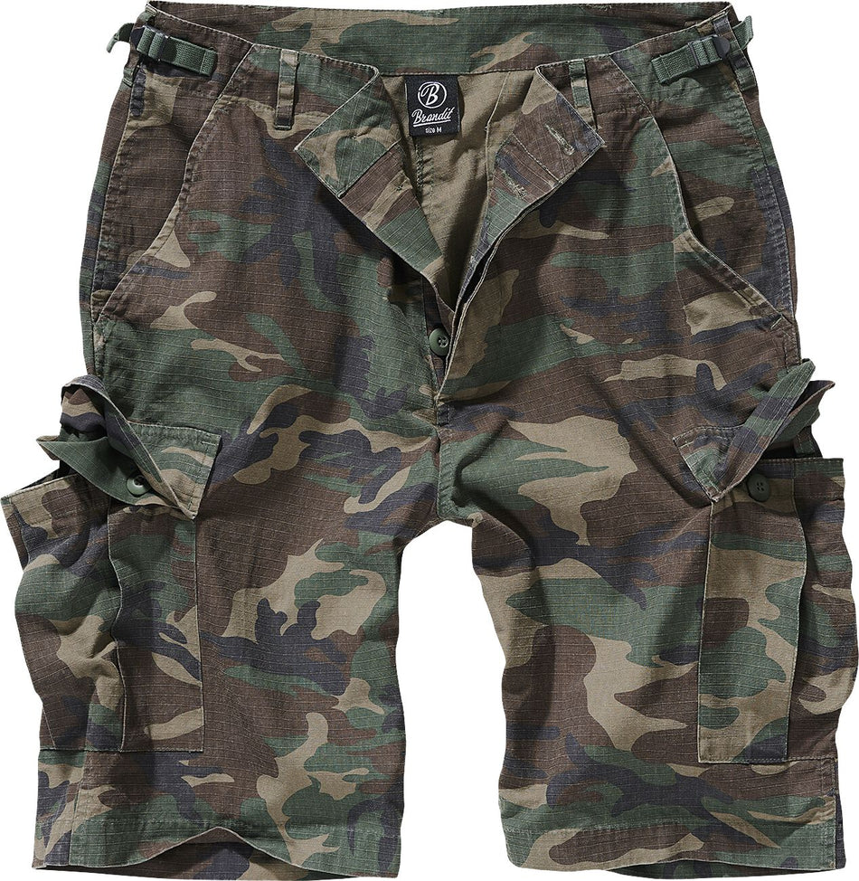 Short  de Brandit - Short BDU Ripstop - S à 7XL - pour Homme - camouflage forêt - Brandit