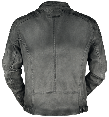 Veste en cuir  de Mauritius - Vincente LAMOC - S à XL - pour Homme - anthracite - Mauritius - View 2