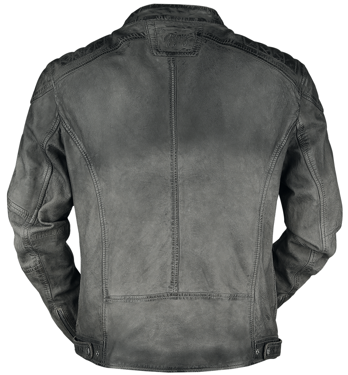 Veste en cuir  de Mauritius - Vincente LAMOC - S à XL - pour Homme - anthracite - Mauritius - View 2