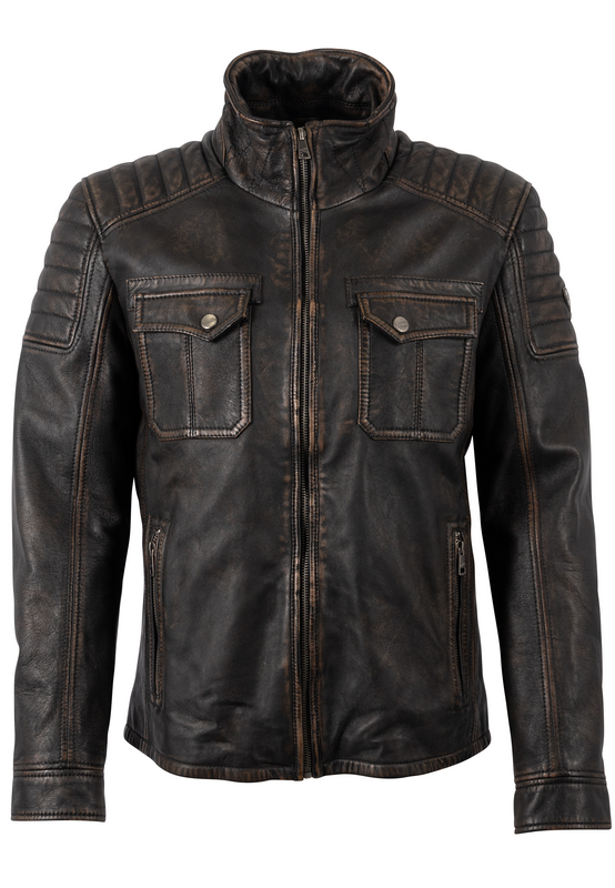 Veste en cuir  de Mauritius - Randall NSLROV - S à 3XL - pour Homme - noir - Mauritius - View 2