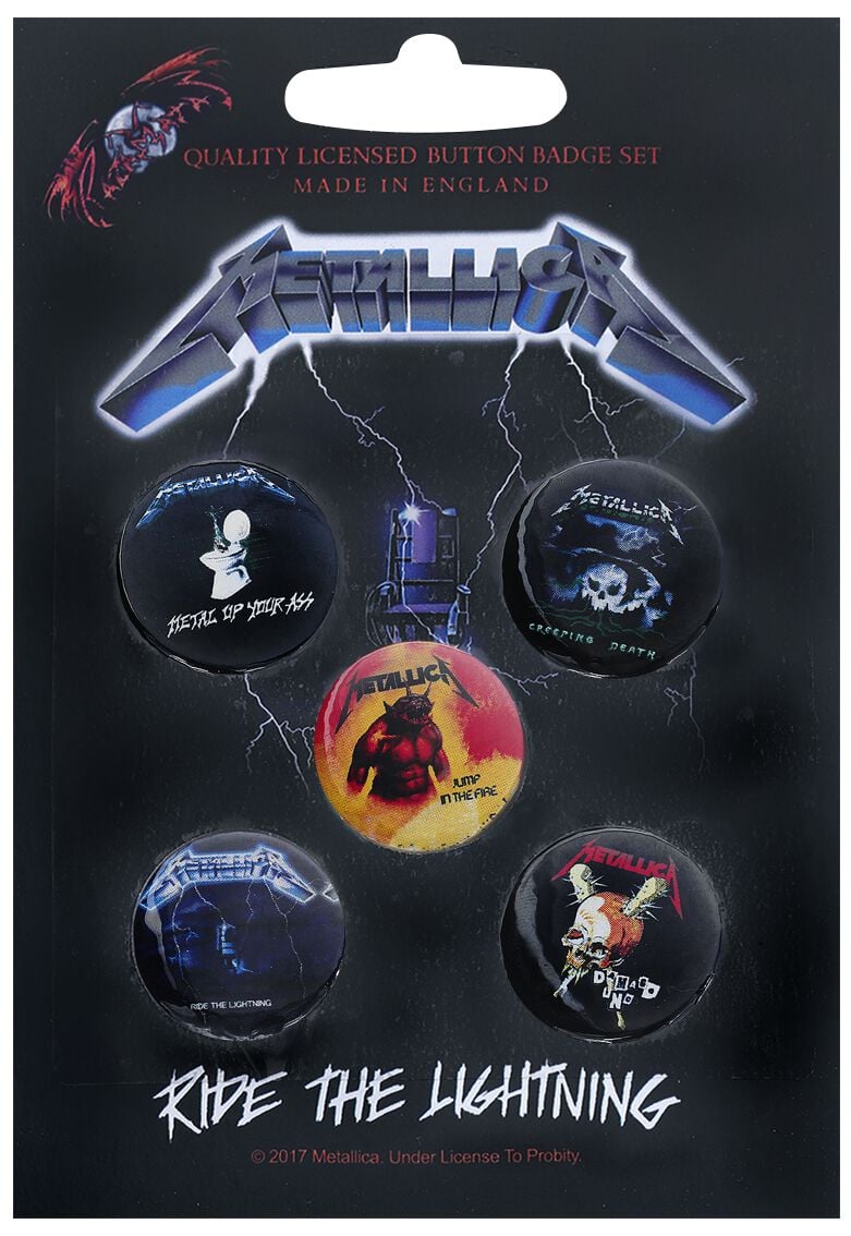 Badge  de Metallica - Ride The Lightning - pour Unisexe - multicolore - metallica