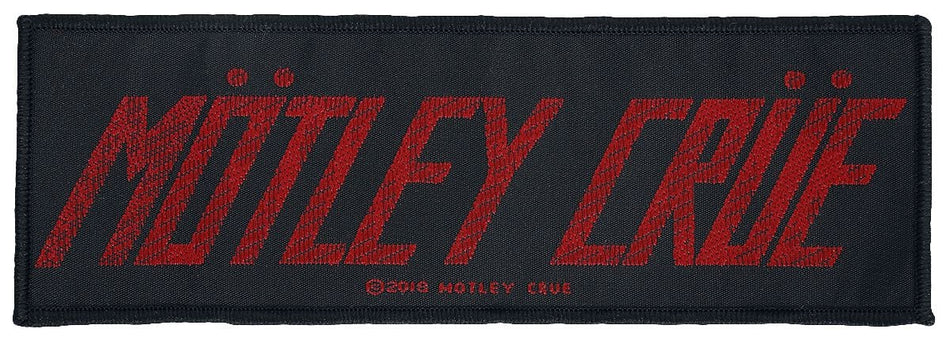 Patch  de Mötley Crüe - Mötley Crüe Logo - pour Unisexe - noir/rouge - Mötley Crüe