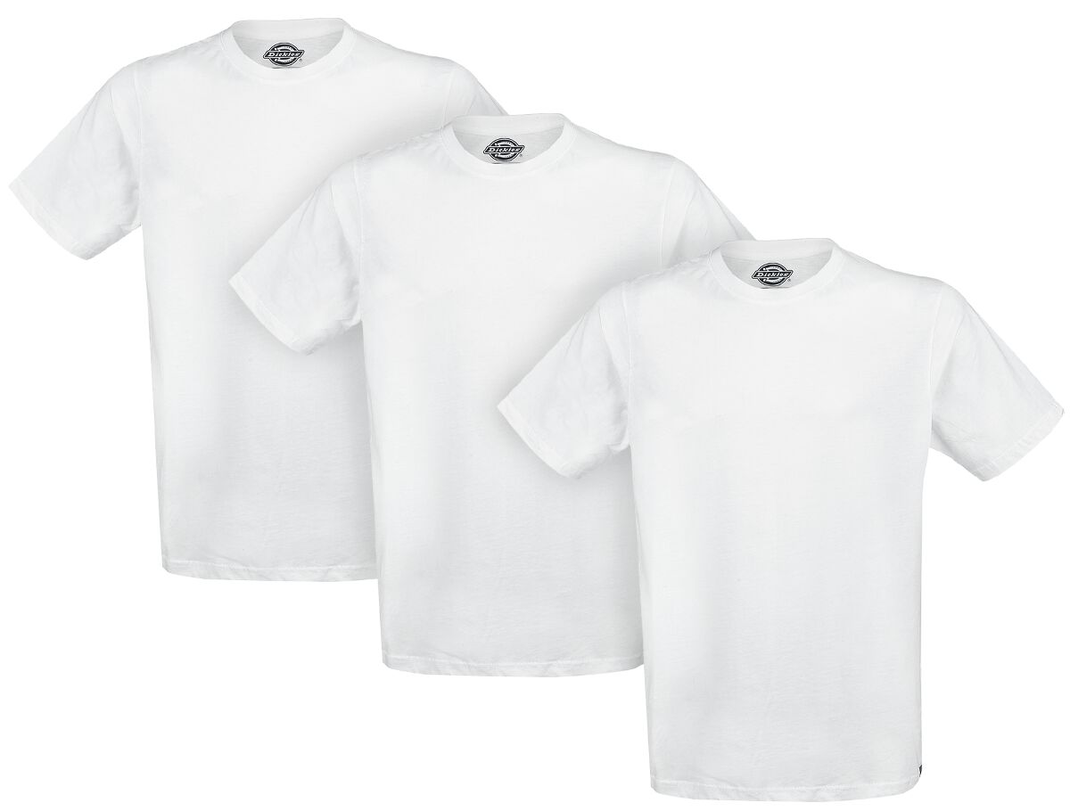 T-Shirt Manches courtes  de Dickies - Lot de 3 t-shirts Dickies - S à XXL - pour Homme - blanc - Dickies