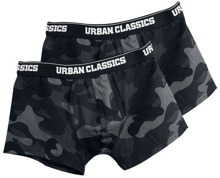 Lot de Boxers  de Urban Classics - Lot De 2 Boxers Imprimé Camouflage - S à M - pour Homme - camouflage sombre - Urban Classics