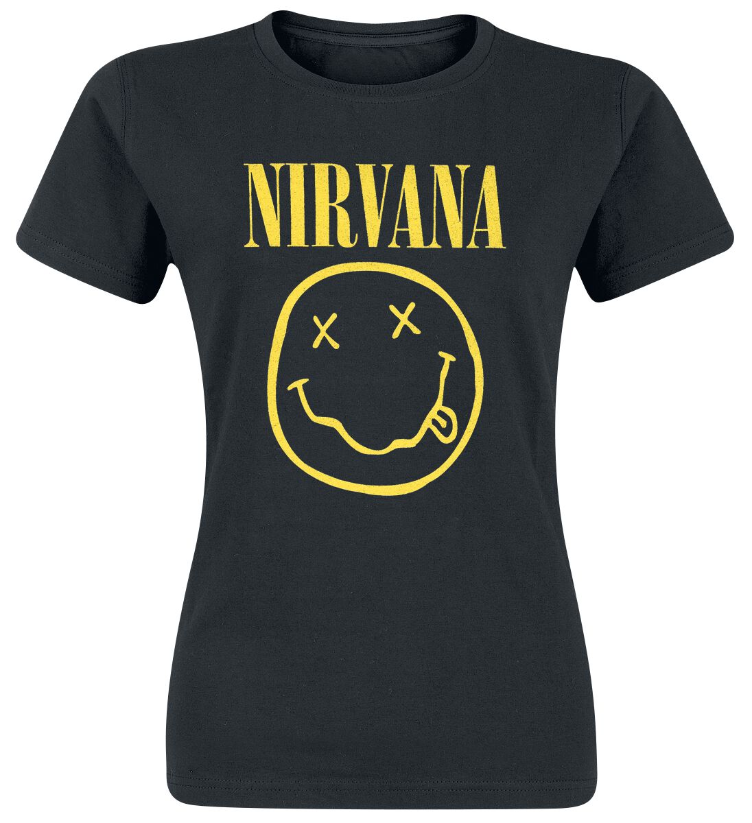 T-Shirt Manches courtes  de Nirvana - Logo - S à XXL - pour Femme - noir - Nirvana