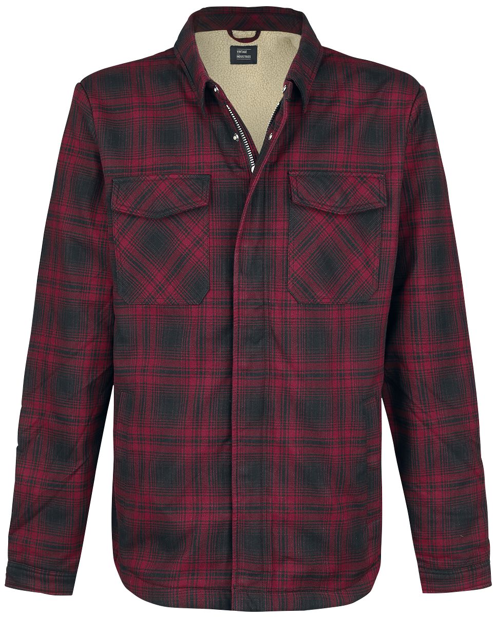 Veste mi-saison  de Vintage Industries - Class Sherpa - S à 3XL - pour Homme - rouge/noir - Vintage Industries
