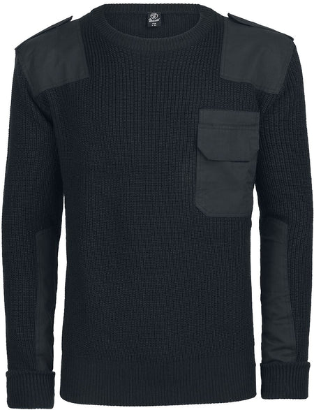Pull tricoté  de Brandit - Pull BW - M à 5XL - pour Homme - noir - Brandit