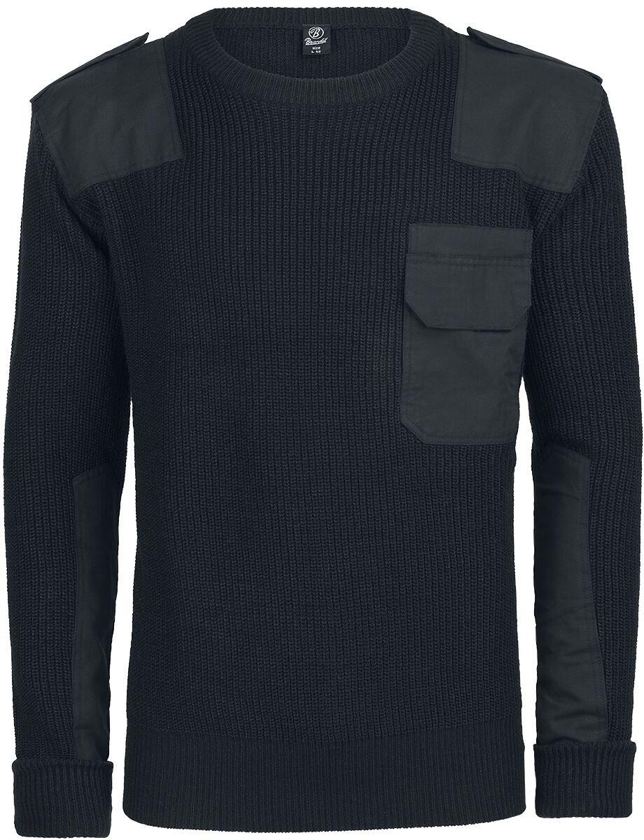 Pull tricoté  de Brandit - Pull BW - M à 5XL - pour Homme - noir - Brandit