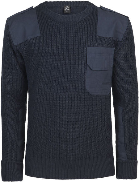 Pull tricoté  de Brandit - Pull BW - M à 5XL - pour Homme - marine - Brandit