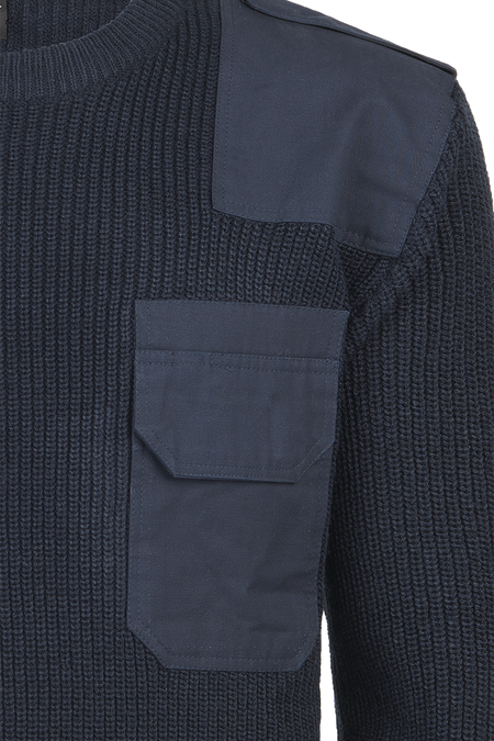 Pull tricoté  de Brandit - Pull BW - M à 5XL - pour Homme - marine - Brandit - View 2