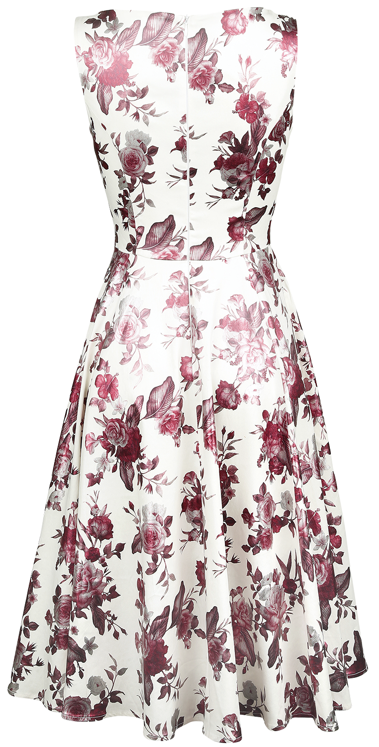 Robe mi-longue Rockabilly de H&R London - Robe Swing Aphorodite Metallic - XS à 6XL - pour Femme - blanc - H&R London - View 2