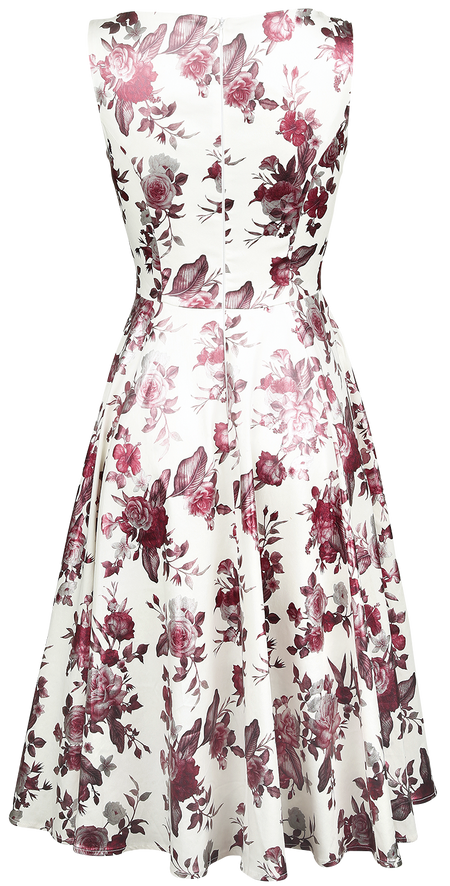 Robe mi-longue Rockabilly de H&R London - Robe Swing Aphorodite Metallic - XS à 6XL - pour Femme - blanc - H&R London - View 2