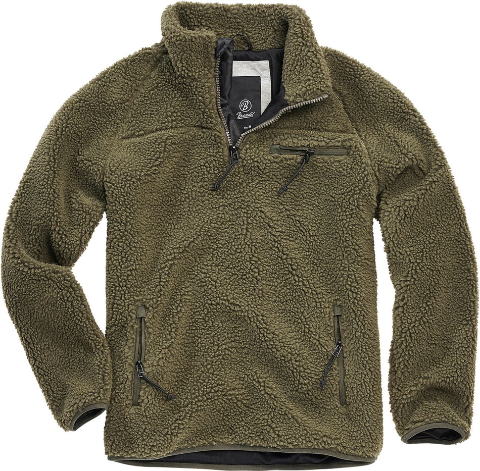 Sweat-shirt  de Brandit - Sweat Polaire - S à 5XL - pour Homme - olive - Brandit