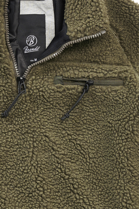 Sweat-shirt  de Brandit - Sweat Polaire - S à 5XL - pour Homme - olive - Brandit - View 2
