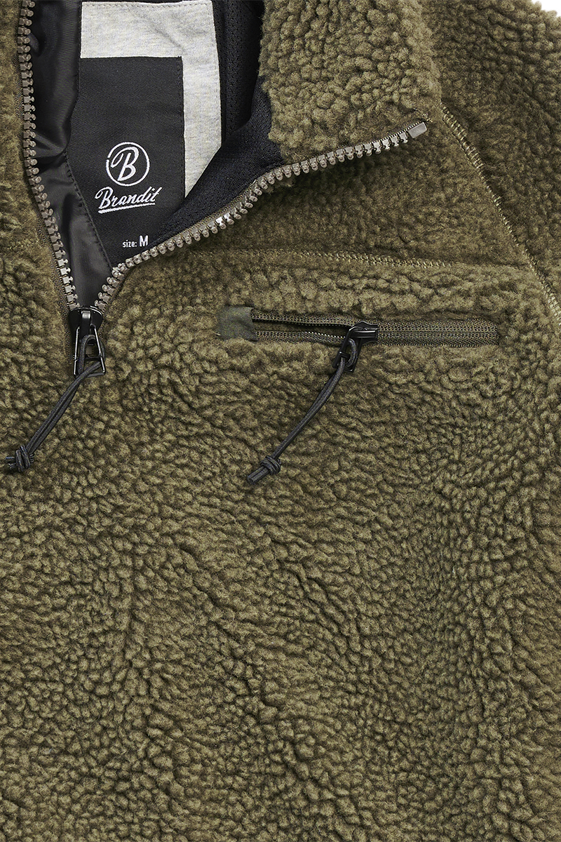 Sweat-shirt  de Brandit - Sweat Polaire - S à 5XL - pour Homme - olive - Brandit - View 2