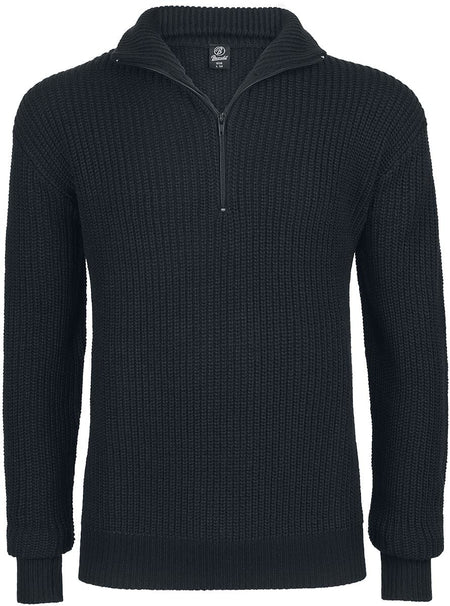 Pull tricoté  de Brandit - Marine Troyer - S à 4XL - pour Homme - noir - Brandit