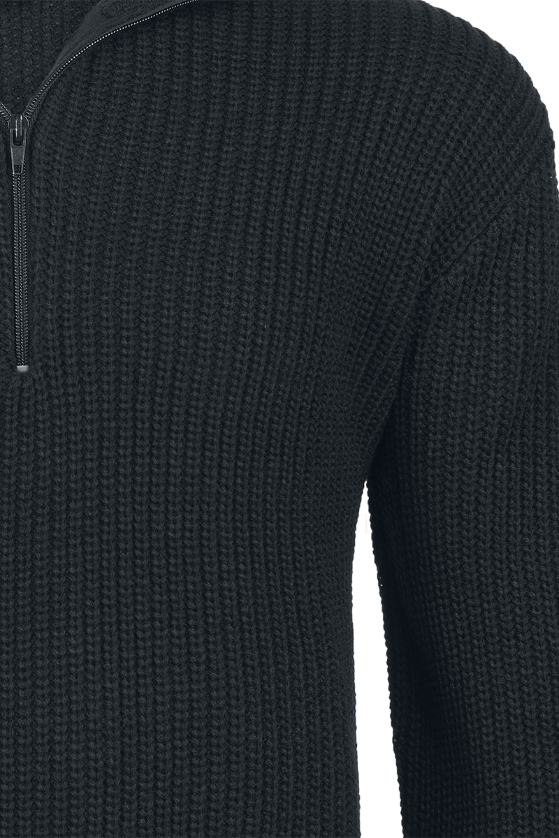 Pull tricoté  de Brandit - Marine Troyer - S à 5XL - pour Homme - noir - Brandit - View 2