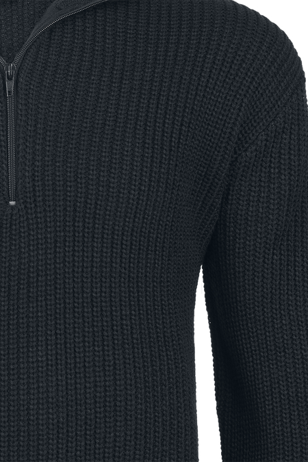 Pull tricoté  de Brandit - Marine Troyer - S à 5XL - pour Homme - noir - Brandit - View 2