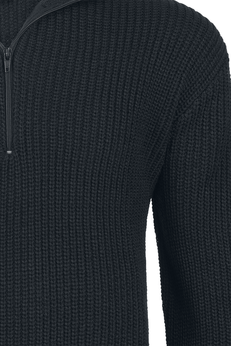 Pull tricoté  de Brandit - Marine Troyer - S à 5XL - pour Homme - noir - Brandit - View 2