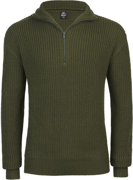 Pull tricoté  de Brandit - Marine Troyer - S à 5XL - pour Homme - olive - Brandit
