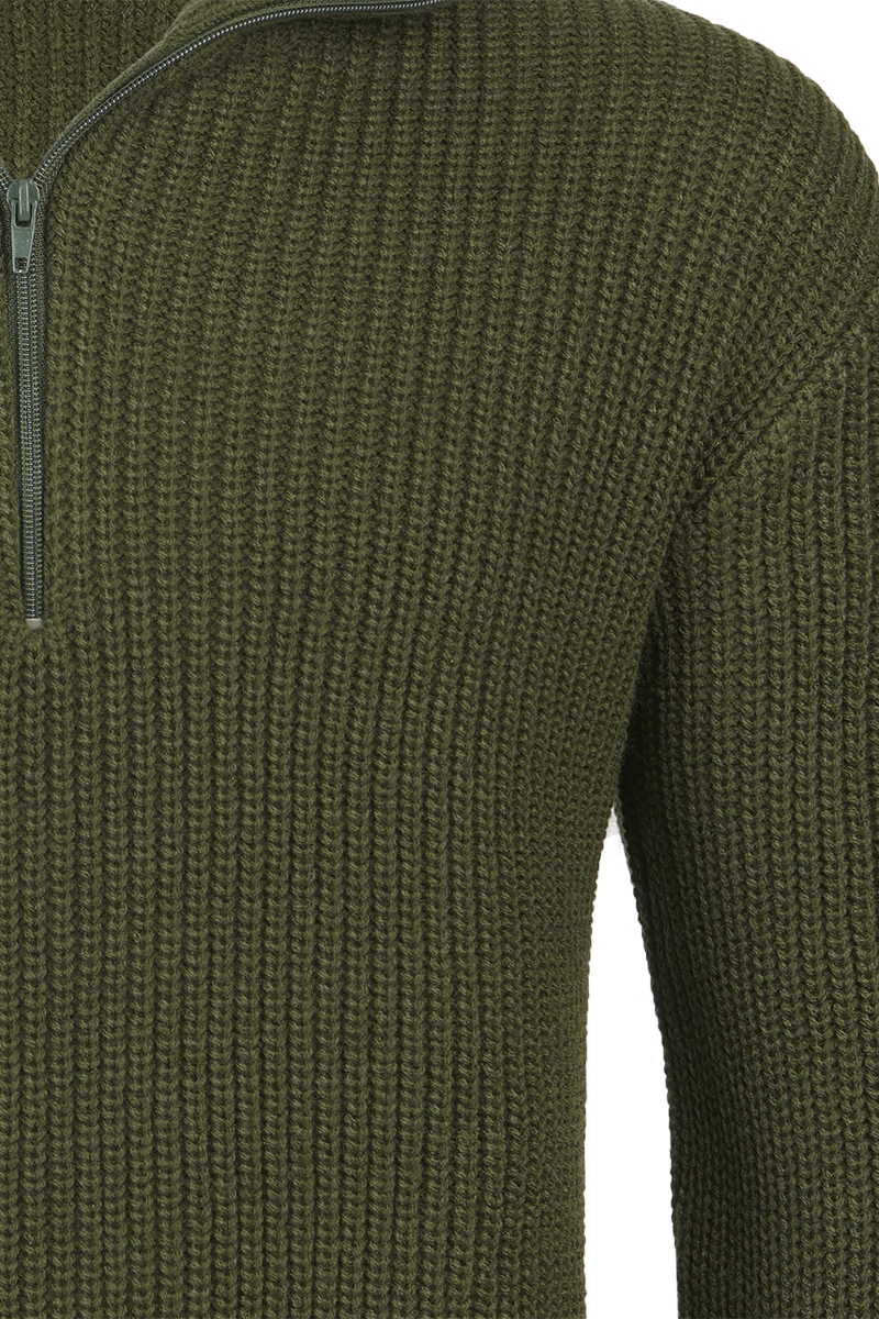 Pull tricoté  de Brandit - Marine Troyer - S à 5XL - pour Homme - olive - Brandit - View 2