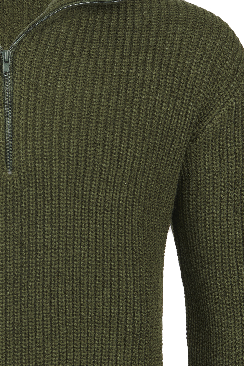 Pull tricoté  de Brandit - Marine Troyer - S à 5XL - pour Homme - olive - Brandit - View 2