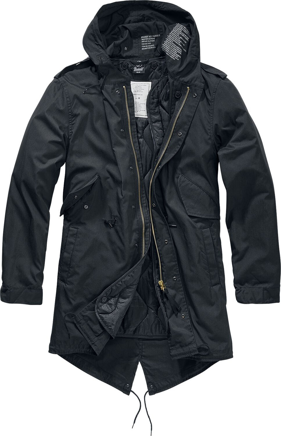 Parka  de Brandit - M51 US Parka - S à 5XL - pour Homme - noir - Brandit