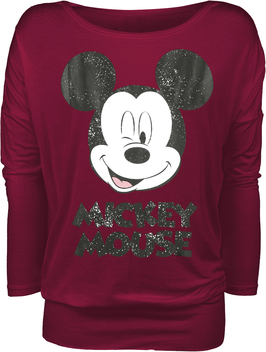 T-shirt manches longues Disney de Mickey & Minnie Mouse - Clin D'Œil - XS à 5XL - pour Femme - rouge - Mickey & Minnie Mouse - View 2