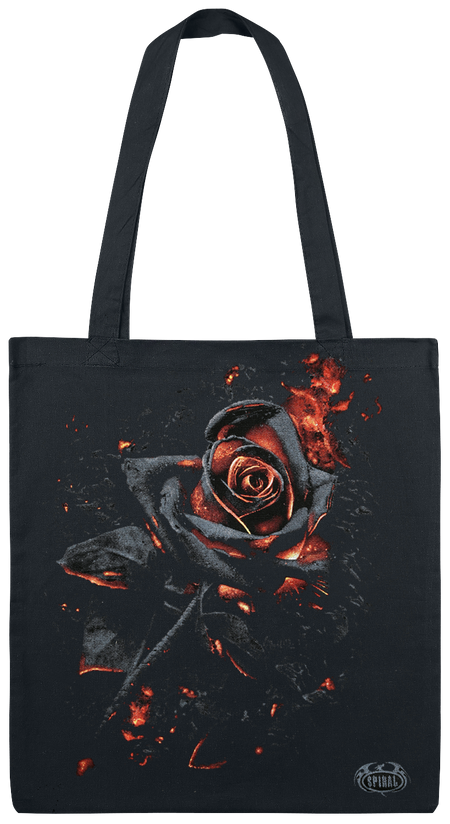 Sac En Tissu Gothic de Spiral - Rose Brûlée - pour Unisexe - noir - Spiral - View 2