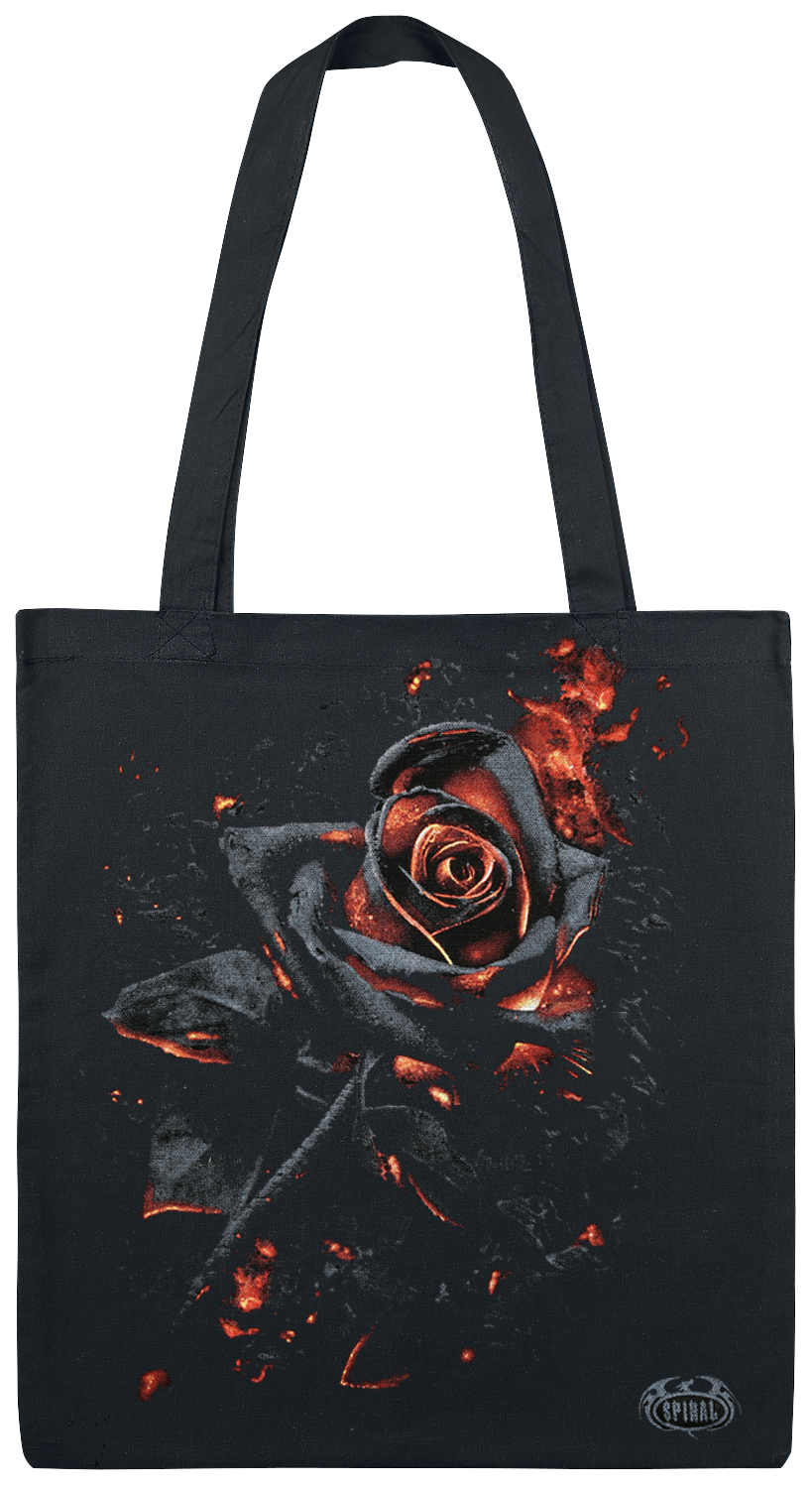 Sac En Tissu Gothic de Spiral - Rose Brûlée - pour Unisexe - noir - Spiral - View 2