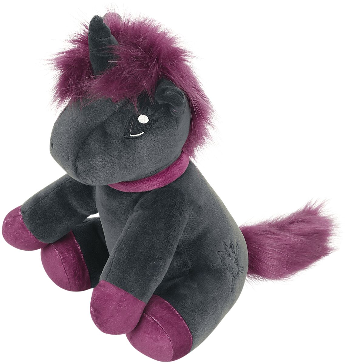 Figurine en peluche Unicorn de Corimori - Ruby La Licorne Punk - pour Unisexe - noir - Corimori