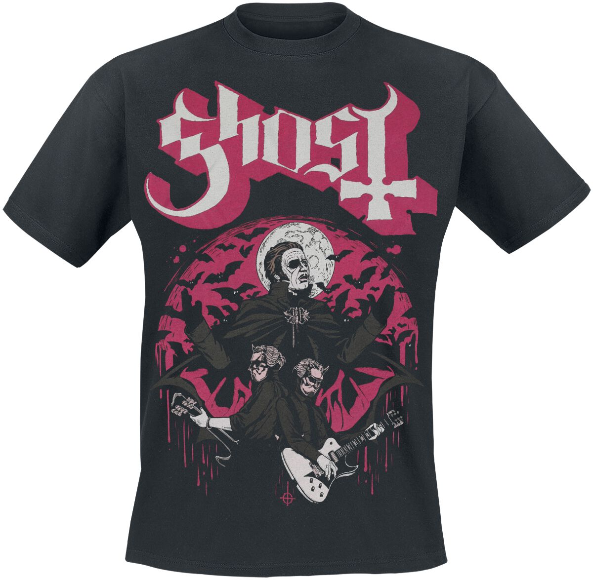 T-Shirt Manches courtes  de Ghost - Guitars - S à 5XL - pour Homme - noir - Ghost