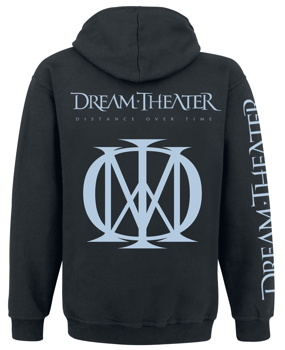 Sweat-shirt zippé à capuche  de Dream Theater - Distance Over Time - S à XXL - pour Homme - noir - Dream Theater - View 2