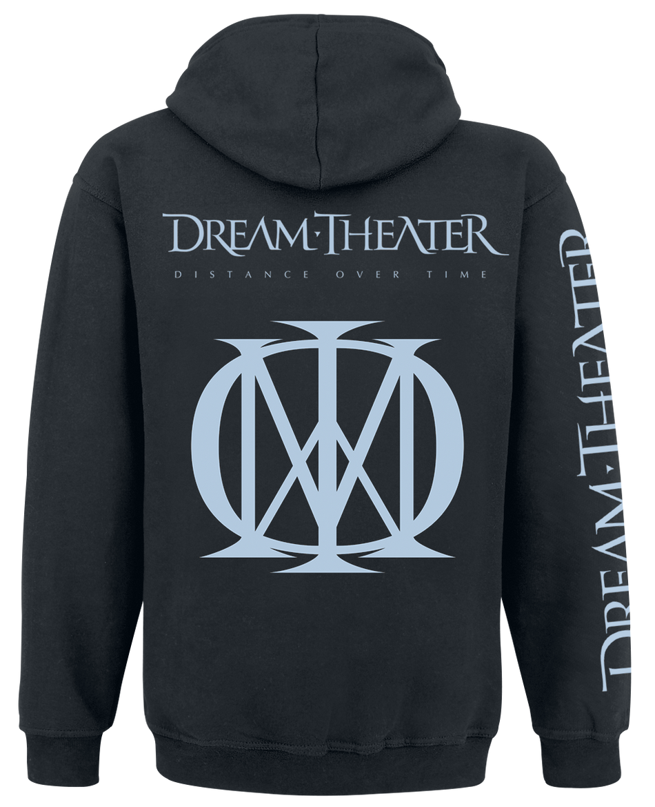 Sweat-shirt zippé à capuche  de Dream Theater - Distance Over Time - S à XXL - pour Homme - noir - Dream Theater - View 2