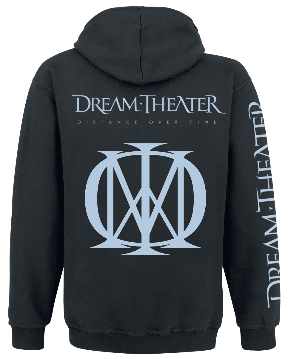 Sweat-shirt zippé à capuche  de Dream Theater - Distance Over Time - S à XXL - pour Homme - noir - Dream Theater - View 2