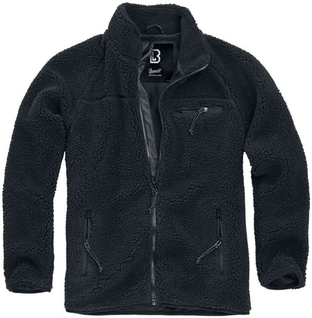 Veste mi-saison  de Brandit - Veste Polaire Teddy - S à 3XL - pour Homme - noir - Brandit