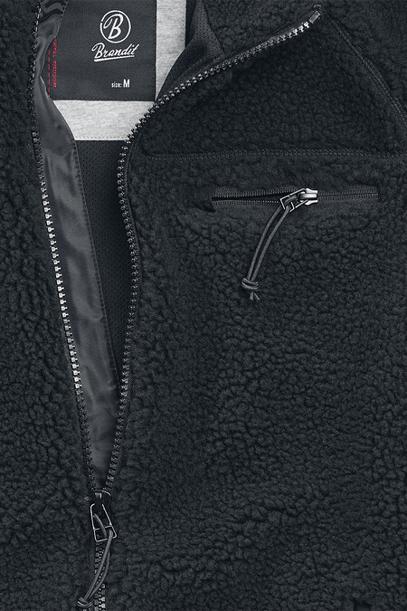 Veste mi-saison  de Brandit - Veste Polaire Teddy - S à 5XL - pour Homme - noir - Brandit - View 2