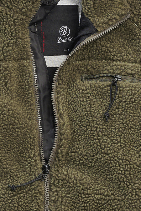 Veste mi-saison  de Brandit - Veste Polaire Teddy - S à XXL - pour Homme - olive - Brandit - View 2