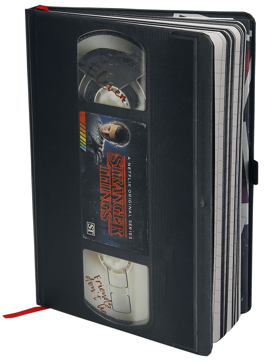 Bureau, Carterie & Emballage  de Stranger Things - VHS - Carnet Premium - pour Unisexe - noir/blanc - Stranger Things