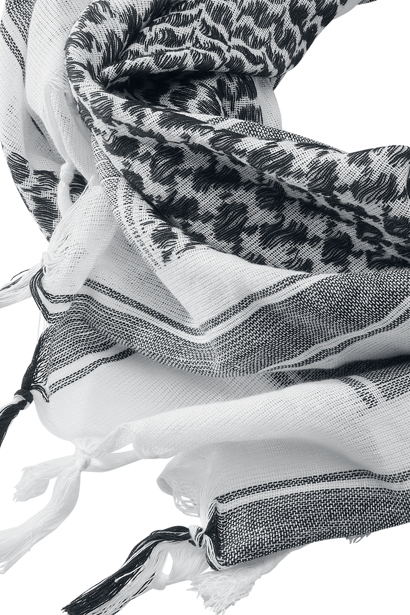 Écharpe  de Brandit - pour Unisexe - blanc/noir - Brandit - View 2