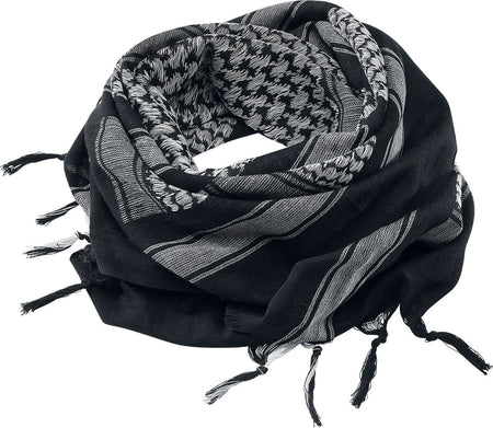 Écharpe  de Brandit - Shemag - Foulard - pour Unisexe - noir/blanc - Brandit