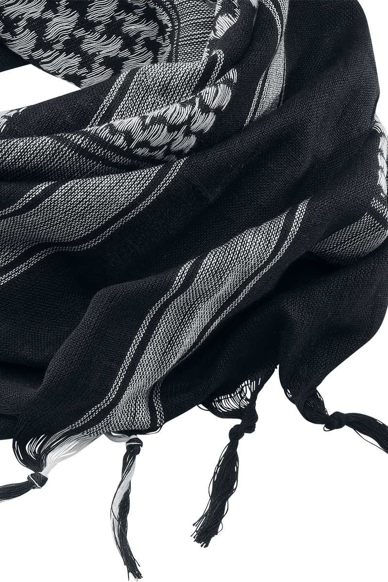 Écharpe  de Brandit - Shemag - Foulard - pour Unisexe - noir/blanc - Brandit - View 2