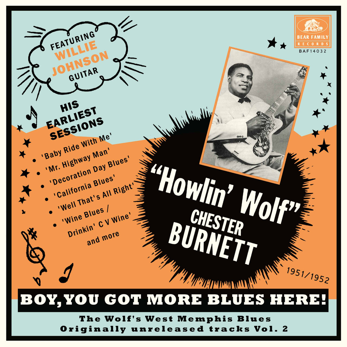 BOY YOU GOT MORE BLUES HERE/THE WOLF S WEST MEMPHIS BLUES VOL 2 - Front Cover