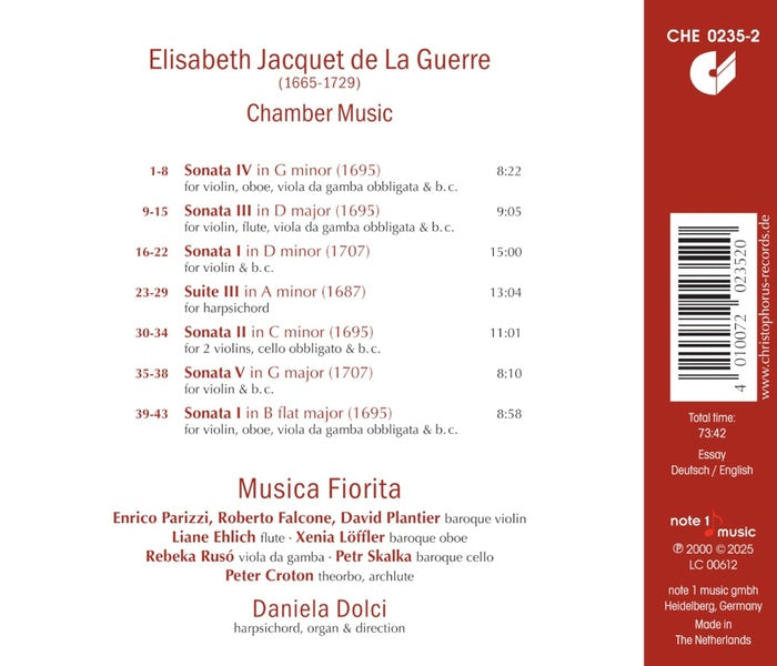 Musique de chambre - Front Cover