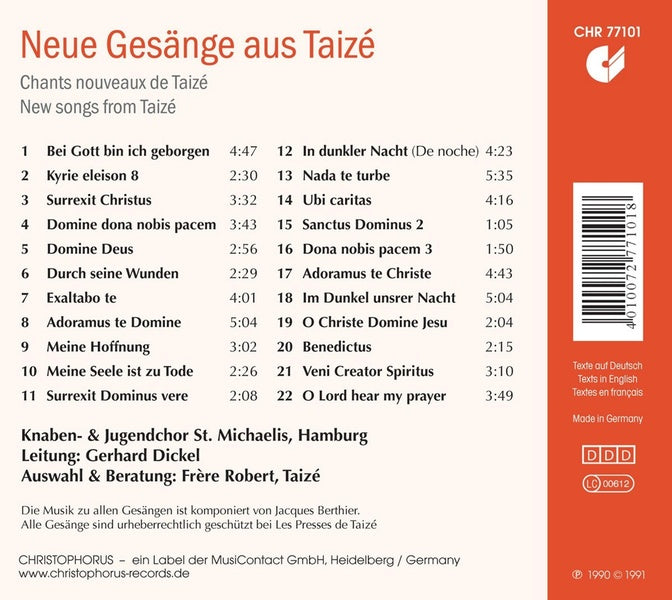 Neue Gesänge aus Taizé - Front Cover