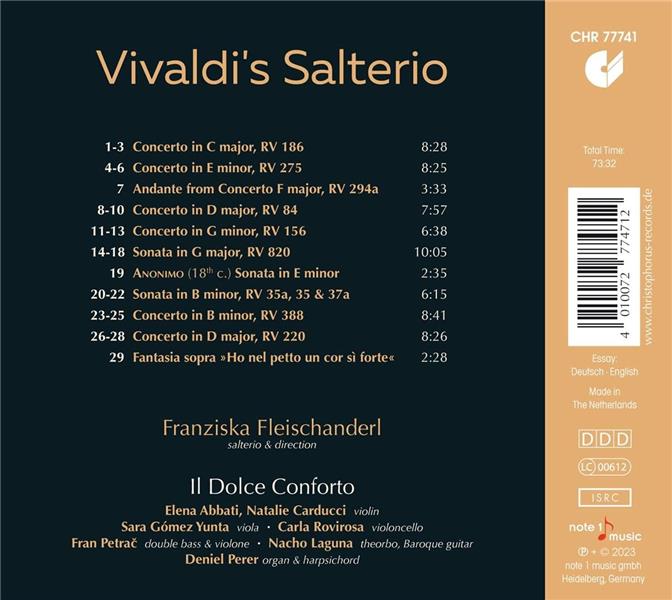 Vivaldi's Salterio - Front Cover