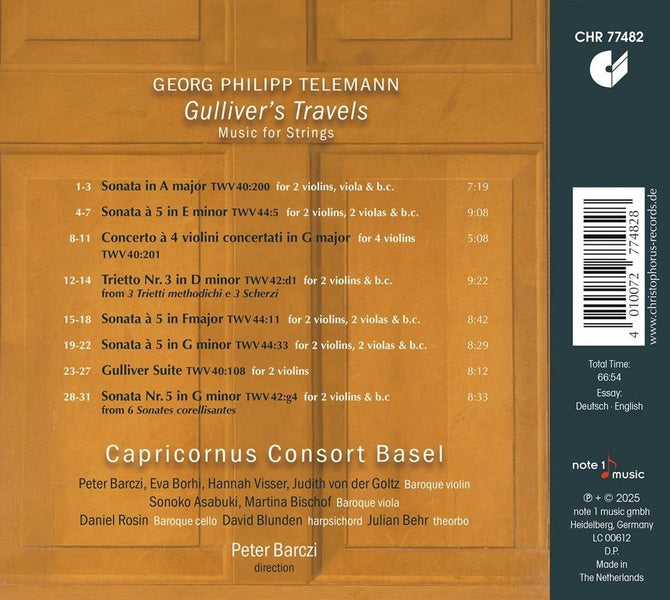 Gulliver's Travels - Oeuvres pour cordes - Front Cover