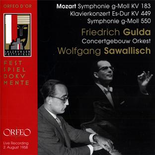 Symphonies KV 183 et 550 - Concerto pour piano KV 449 - Front Cover