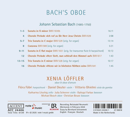 Bach's Oboe - Front Cover